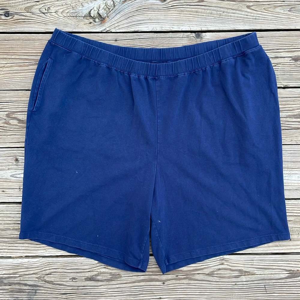 Catherines Navy Blue Stretch Biker Shorts